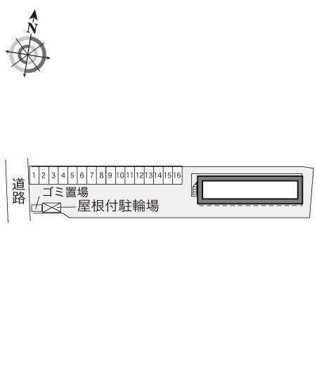 さかきた(21742)の駐車配置図