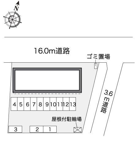 可愛(32816)の駐車配置図