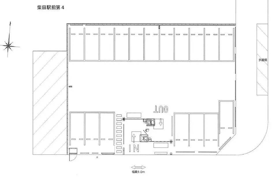 柴田駅前第４の駐車配置図