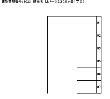 Ｍパーク２３（星ヶ峯１丁目）の駐車配置図