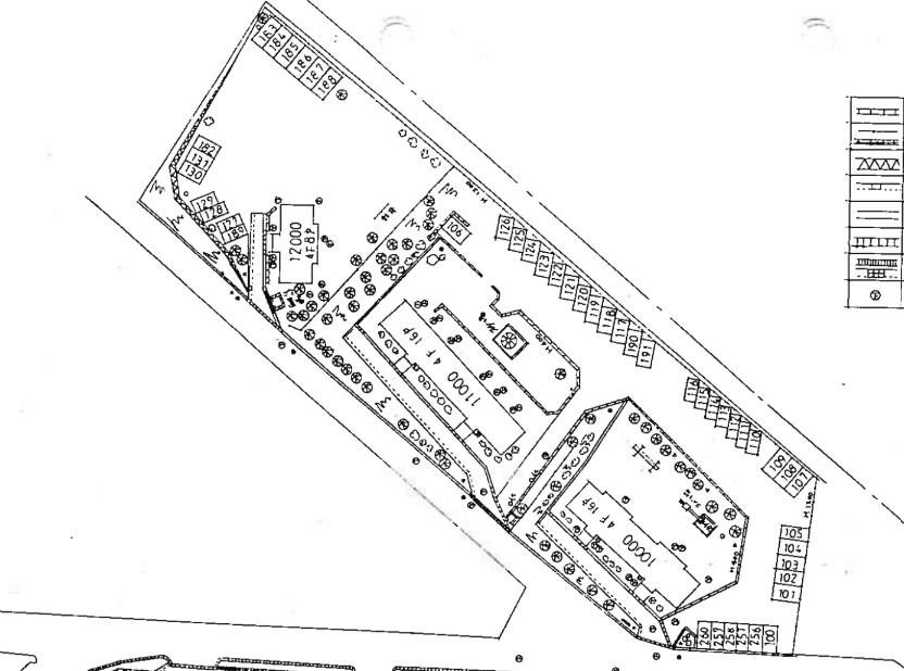 松崎団地駐車場の駐車配置図