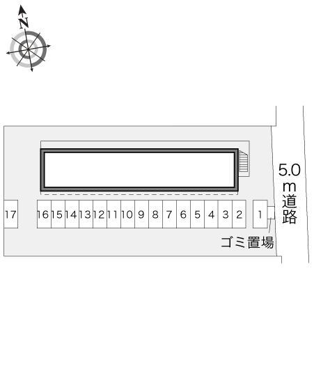 サンライズアオキ(18581)の駐車配置図