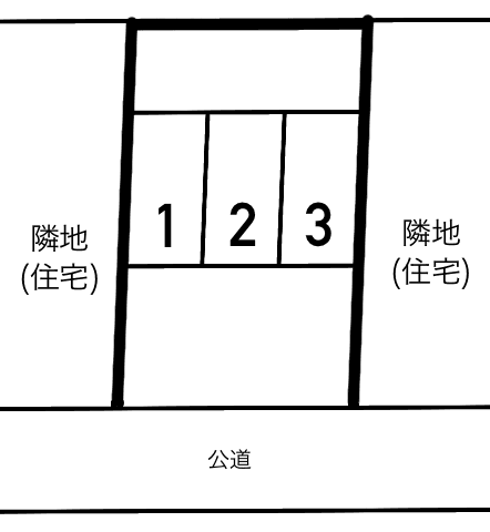 ザ・パーク松原4丁目の駐車配置図
