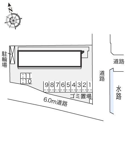 レーヴ(21410)の駐車配置図