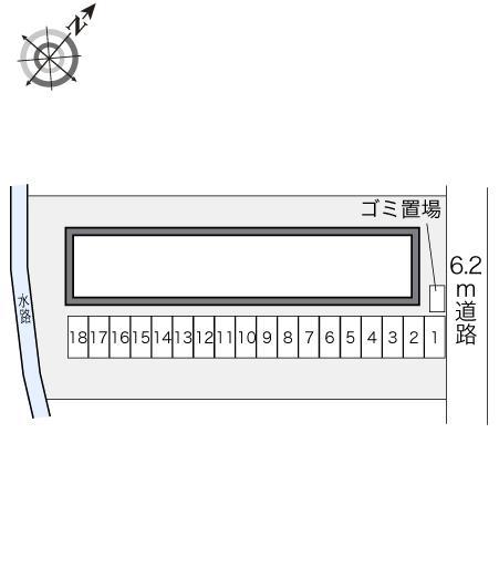 宮代庭苑(20760)の駐車配置図