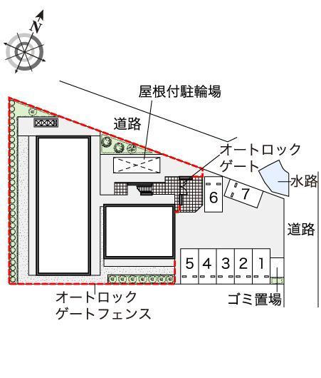 ルナ　ルミエール与野(47459)の駐車配置図