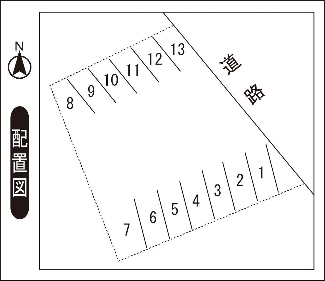 清水駐車場の駐車配置図