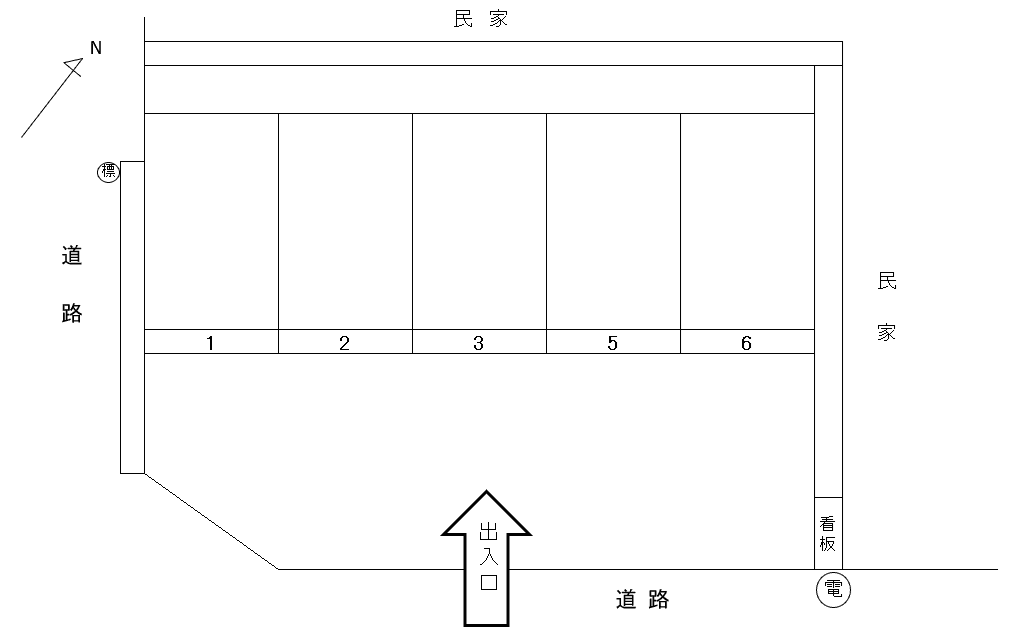 エスケイパーキングの駐車配置図