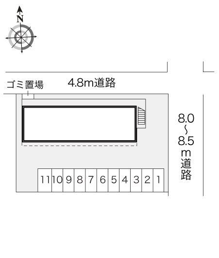 雅(17759)の駐車配置図