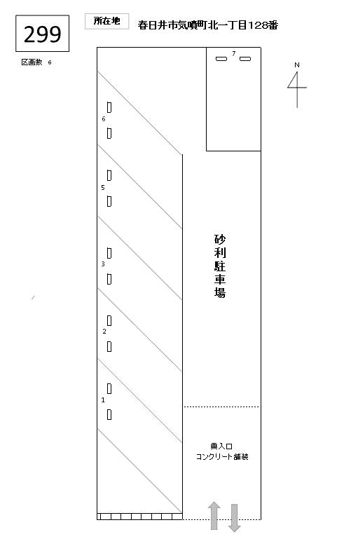 J-299の駐車配置図