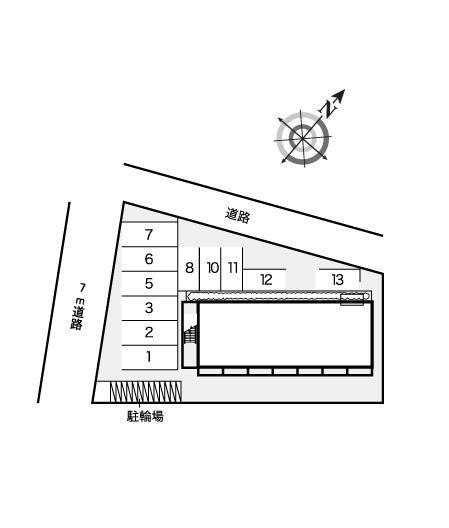シーサイド網干(8338)の駐車配置図