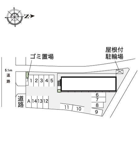 桜井壱番館(16560)の駐車配置図