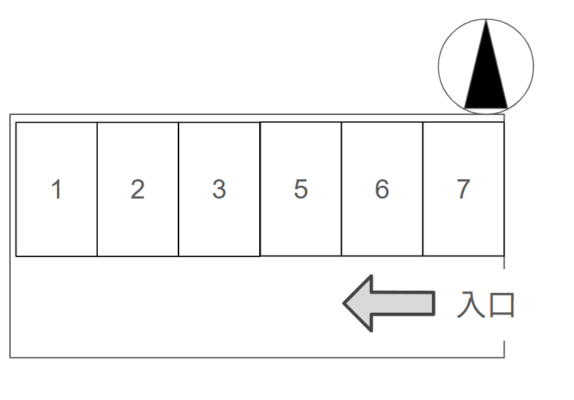 別府駐車場の駐車配置図