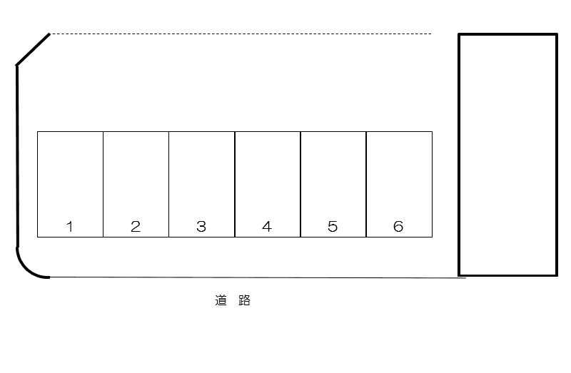 渡鹿８丁目パーキングの駐車配置図