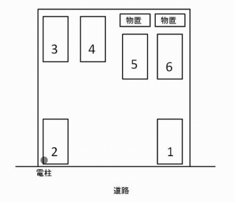 下平パーキングの駐車配置図
