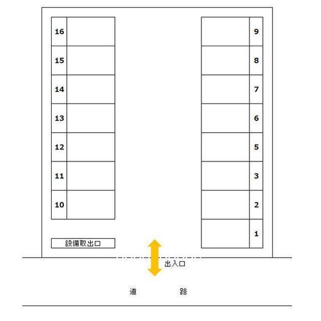 GPパーキングの駐車配置図