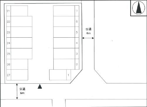 山口駐車場の駐車配置図