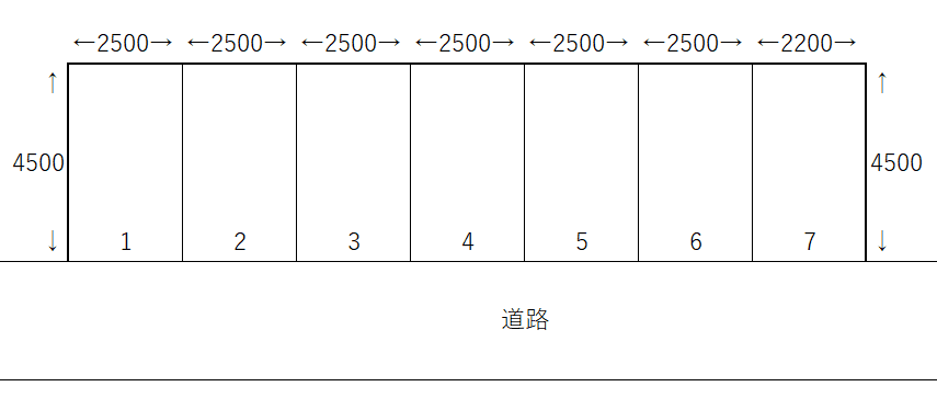 パーキングＭの駐車配置図
