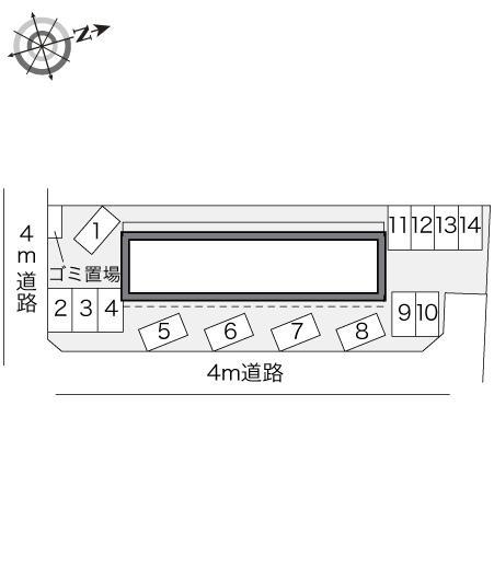 ミヤケ(11076)の駐車配置図