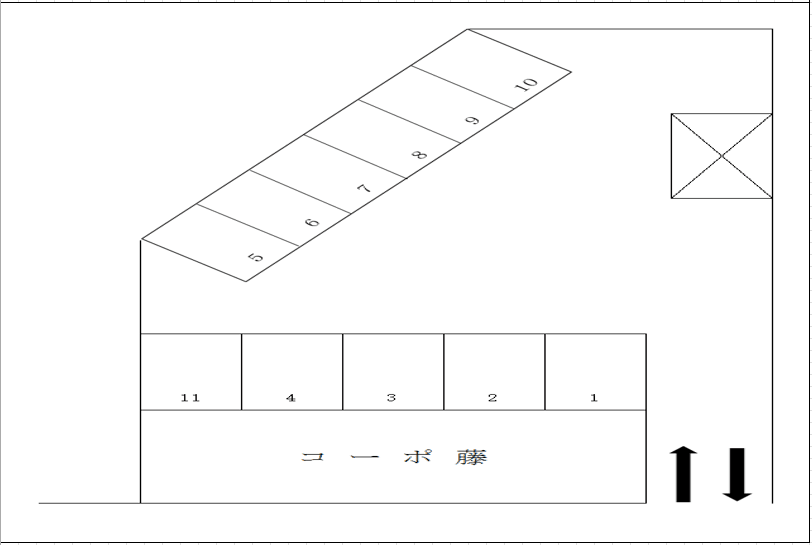 千代ケ崎３丁目パーキングの駐車配置図