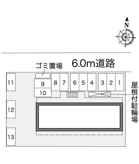 インサイドＧ(39624)の駐車配置図