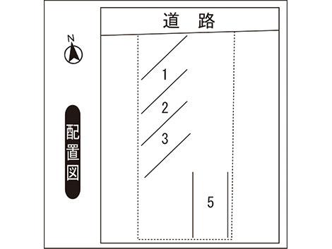 つくも2丁目Kパーキングの駐車配置図