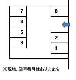 村井駐車場の駐車配置図