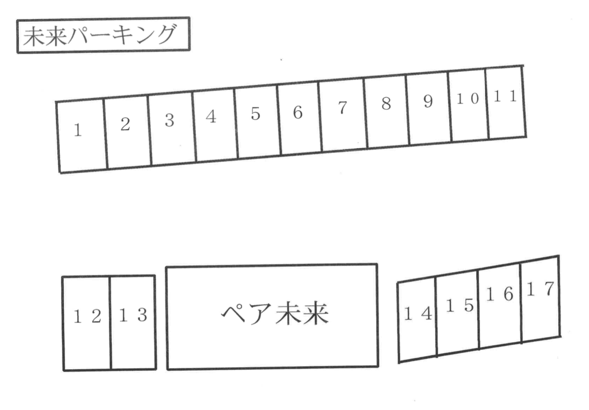 ペア未来の駐車配置図