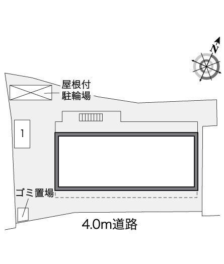 メゾン鵠沼(36199)の駐車配置図