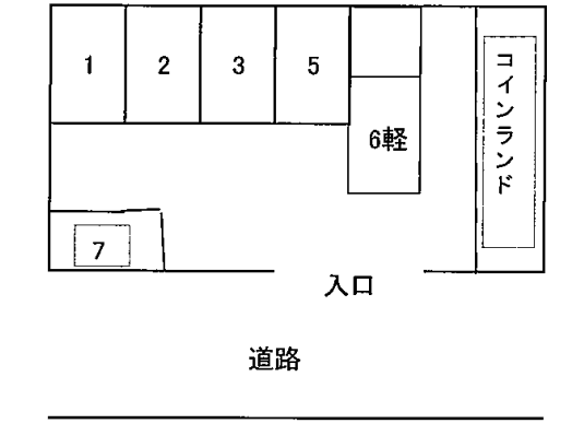 すずらん駐車場の駐車配置図