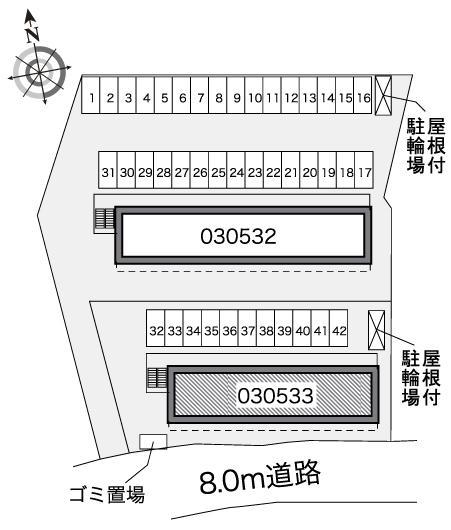 アトラス折立Ⅱ(30533)の駐車配置図