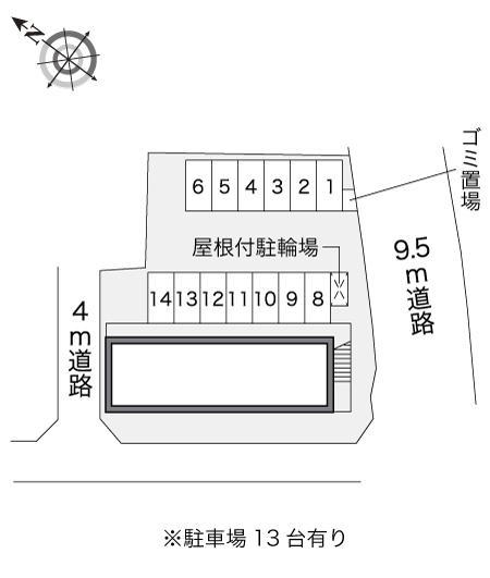 迫明(12725)の駐車配置図