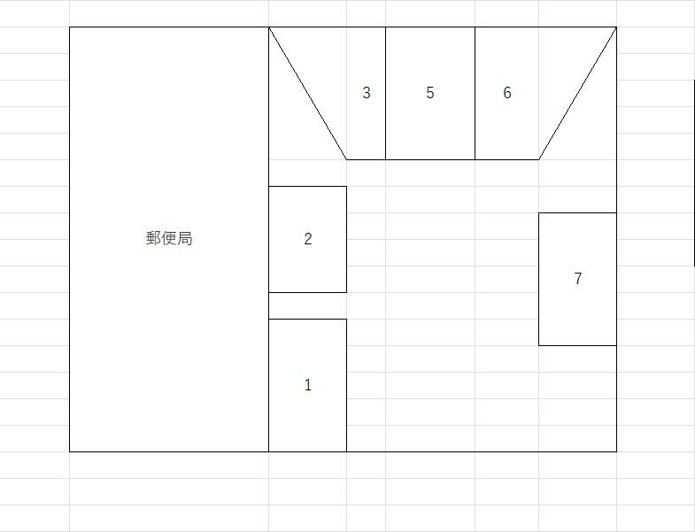 和庄1丁目ガレージの駐車配置図