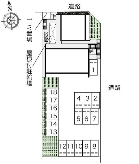 Ｐｉｎｅｓ寿(41350)の駐車配置図
