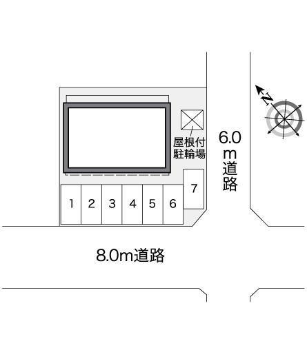 サウス　ガーデン(27405)の駐車配置図