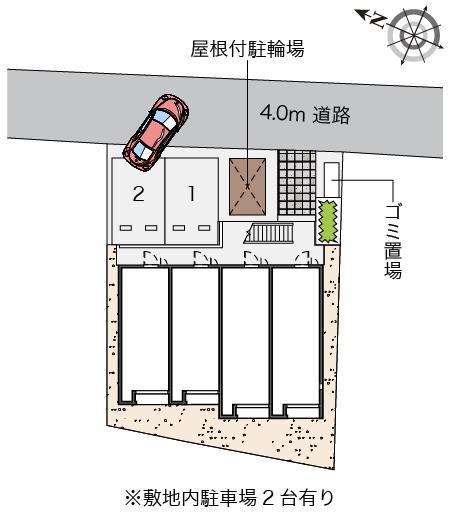 シャトル杉田Ⅴ(55344)の駐車配置図