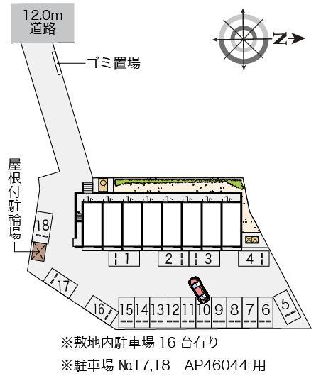 西森(44308)の駐車配置図