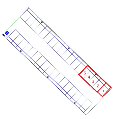 小山駅前第５の駐車配置図