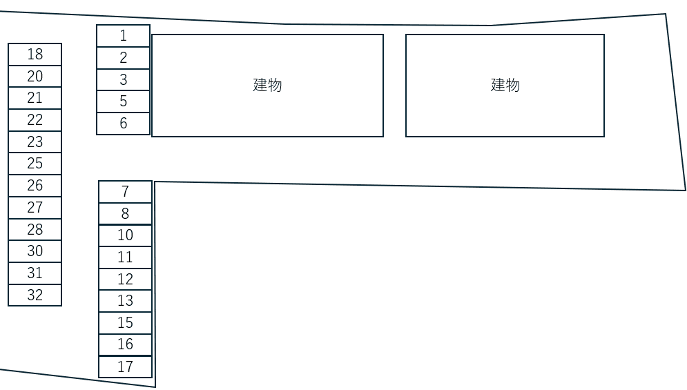 アンソレイユ Ａの駐車配置図