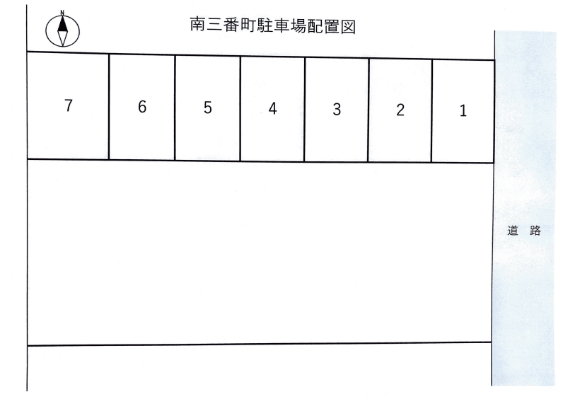 南三番町駐車場の駐車配置図