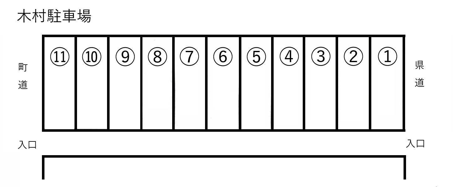木村駐車場の駐車配置図