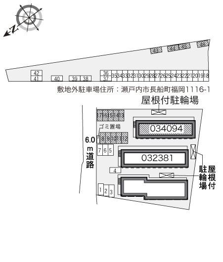 福岡Ｃ(34094)の駐車配置図