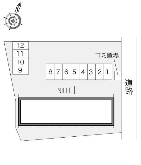 かなめ２(21786)の駐車配置図