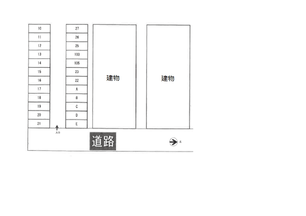 プレシャスⅠの駐車配置図