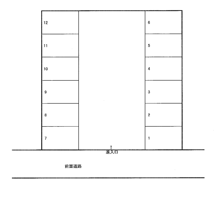 MSK駐車場の駐車配置図
