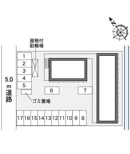仙元山(38973)の駐車配置図
