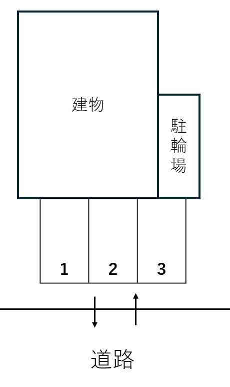 ＦＵＪＩ　ＨＯＵＳＥの駐車配置図