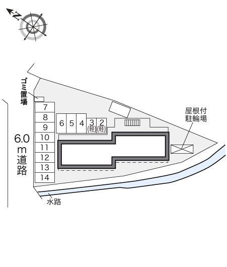 クレール本内(32434)の駐車配置図