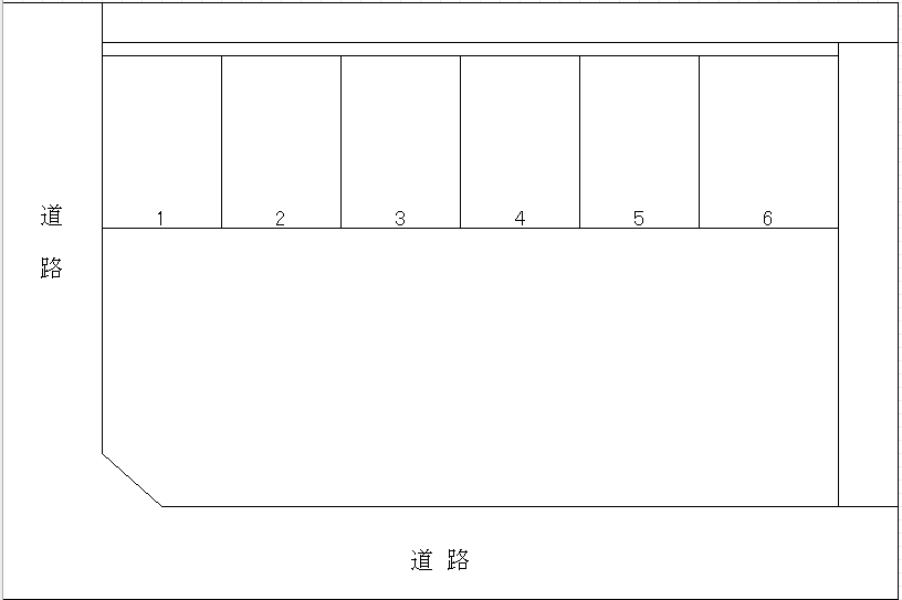 石松駐車場の駐車配置図