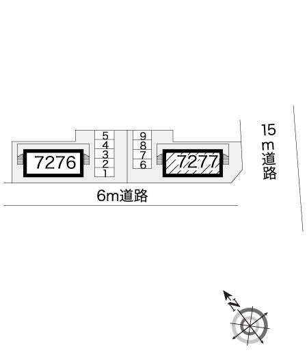 パレスフィオーレⅡ(7277)の駐車配置図